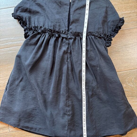 Zara trf collection black babydoll dress size small - Picture 6 of 10